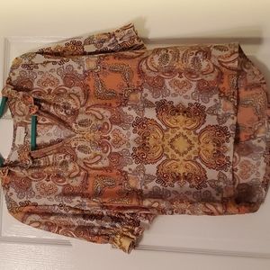 Melloday Bohemian Half Sleeve Blouse